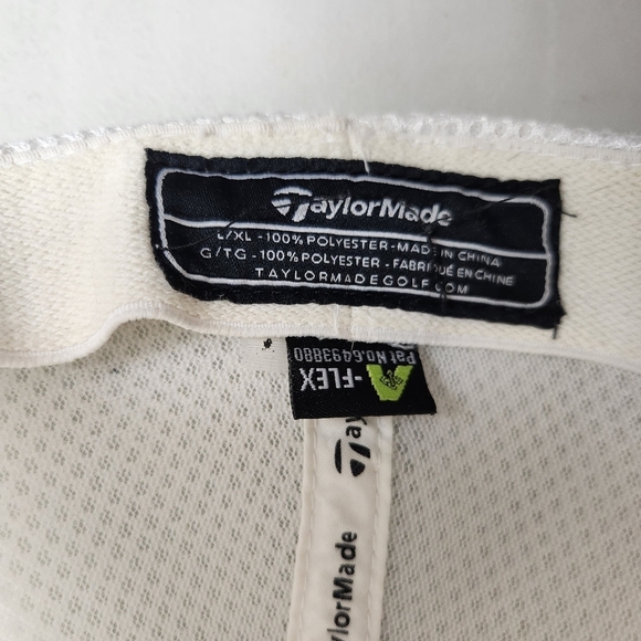 TaylorMade Mens Performance Cage Golf Hat in White-Size L - Picture 9 of 10